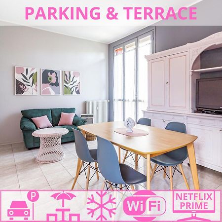 Parking & Terrace - Large 90 Mq - Self Check-In & Remote Access Lejlighed Como Eksteriør billede